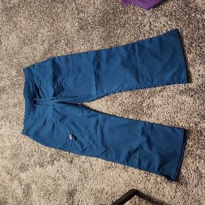 Cherokee medium petite scrub pants Caribbean blue